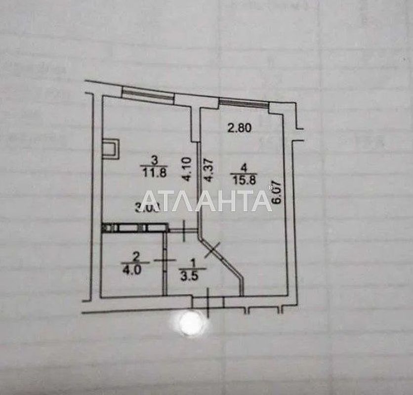 1-room apartment apartment by the address st. Yablonevaya (area 35,1 m²) - Atlanta.ua - photo 10