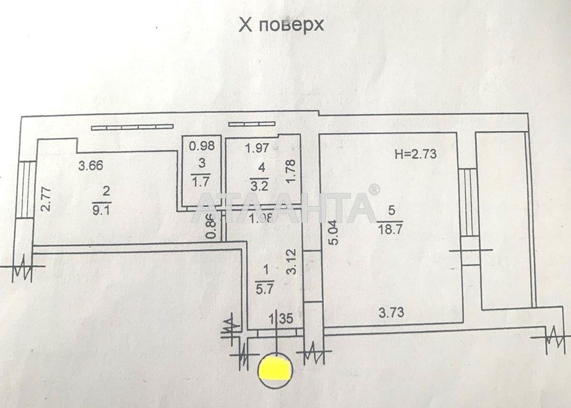 1-комнатная квартира по адресу ул. Высоцкого (площадь 42 м²) - Atlanta.ua - фото 21