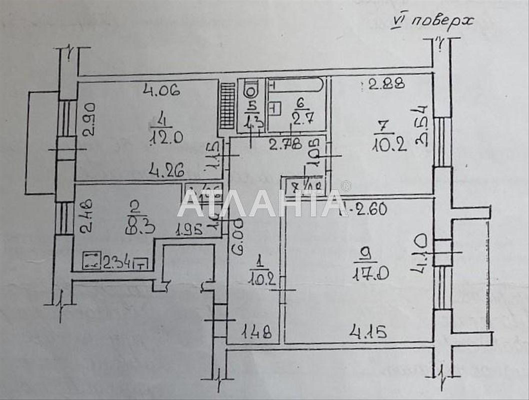 3-комнатная квартира по адресу ул. Заболотного ак. (площадь 65,6 м²) - Atlanta.ua - фото 11