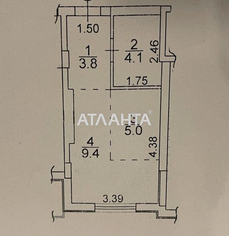 1-room apartment apartment by the address st. Bocharova gen (area 22,3 m²) - Atlanta.ua - photo 9