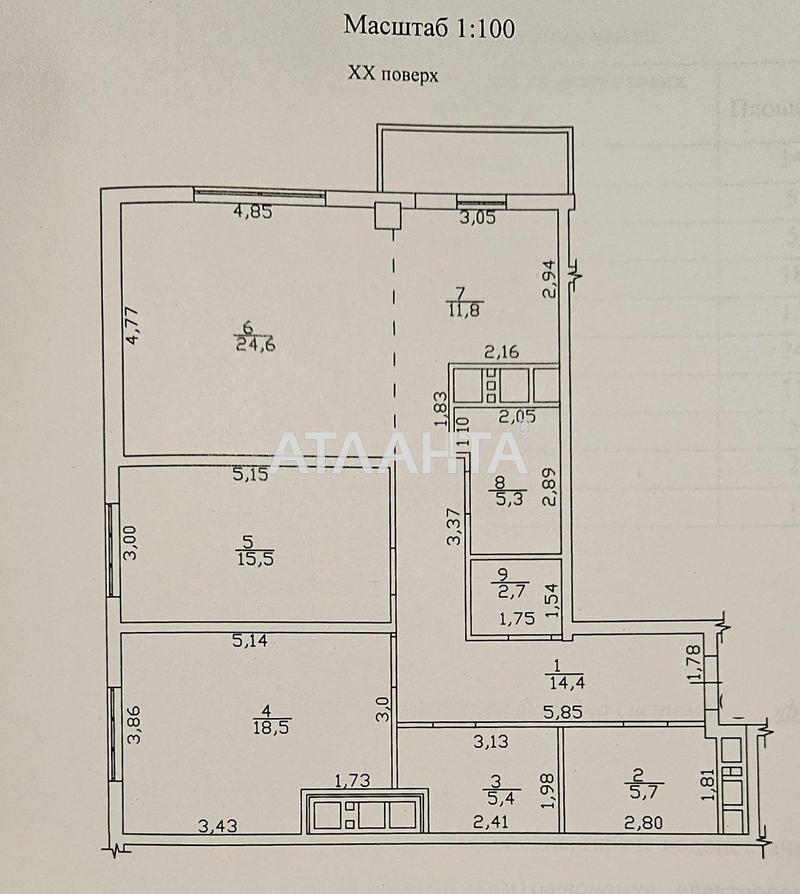 2-rooms apartment apartment by the address st. Genuezskaya (area 105 m²) - Atlanta.ua - photo 29