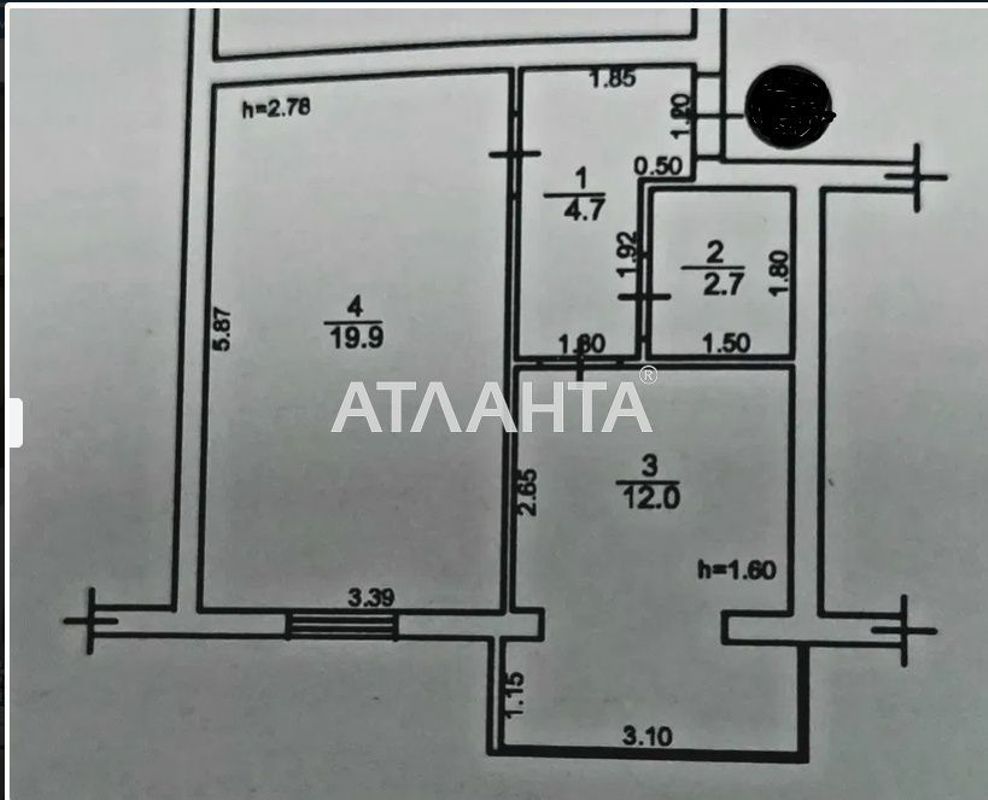 1-кімнатна квартира за адресою вул. Таврійська (площа 39,3 м²) - Atlanta.ua - фото 12