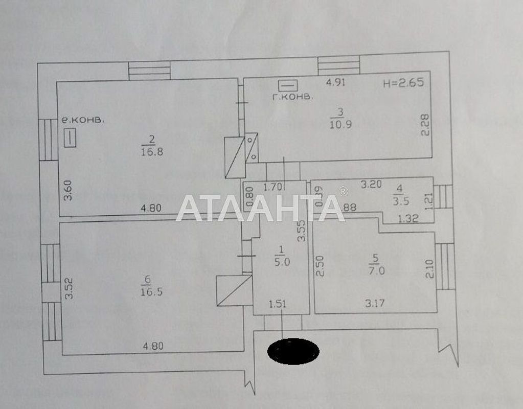 3-rooms apartment apartment by the address st. Shkolnaya (area 59,7 m²) - Atlanta.ua - photo 15