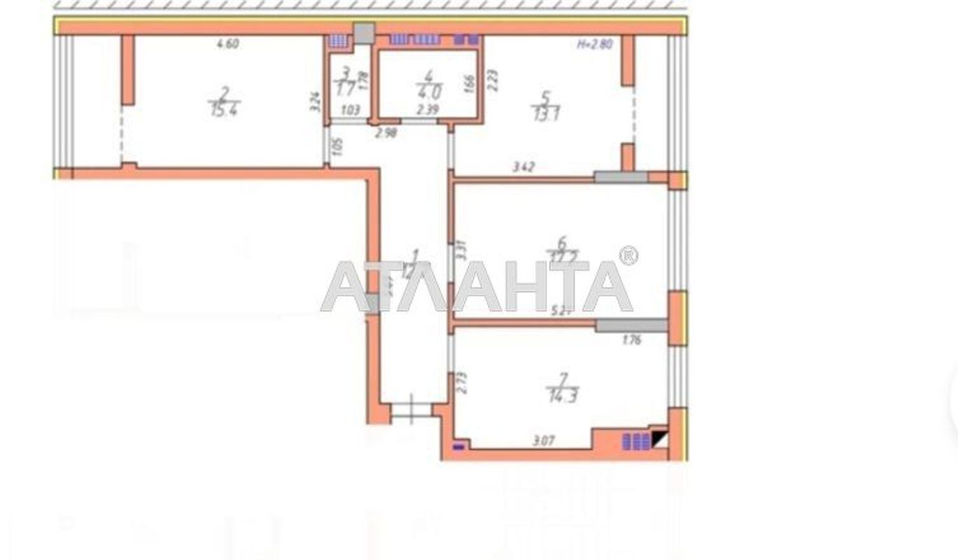 3-кімнатна квартира за адресою вул. Героїв Майдану (площа 85,6 м²) - Atlanta.ua - фото 14