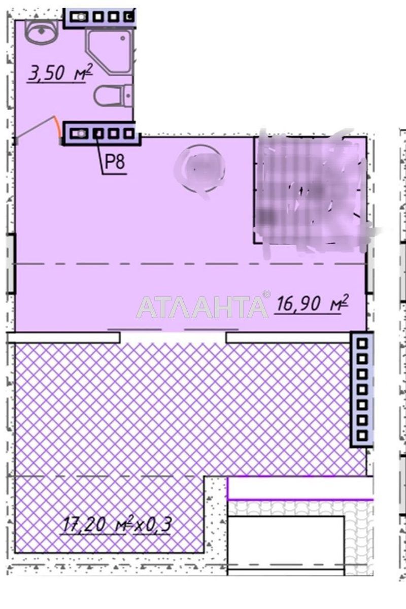 1-комнатная квартира по адресу ул. Долгая (площадь 30 м²) - Atlanta.ua - фото 7