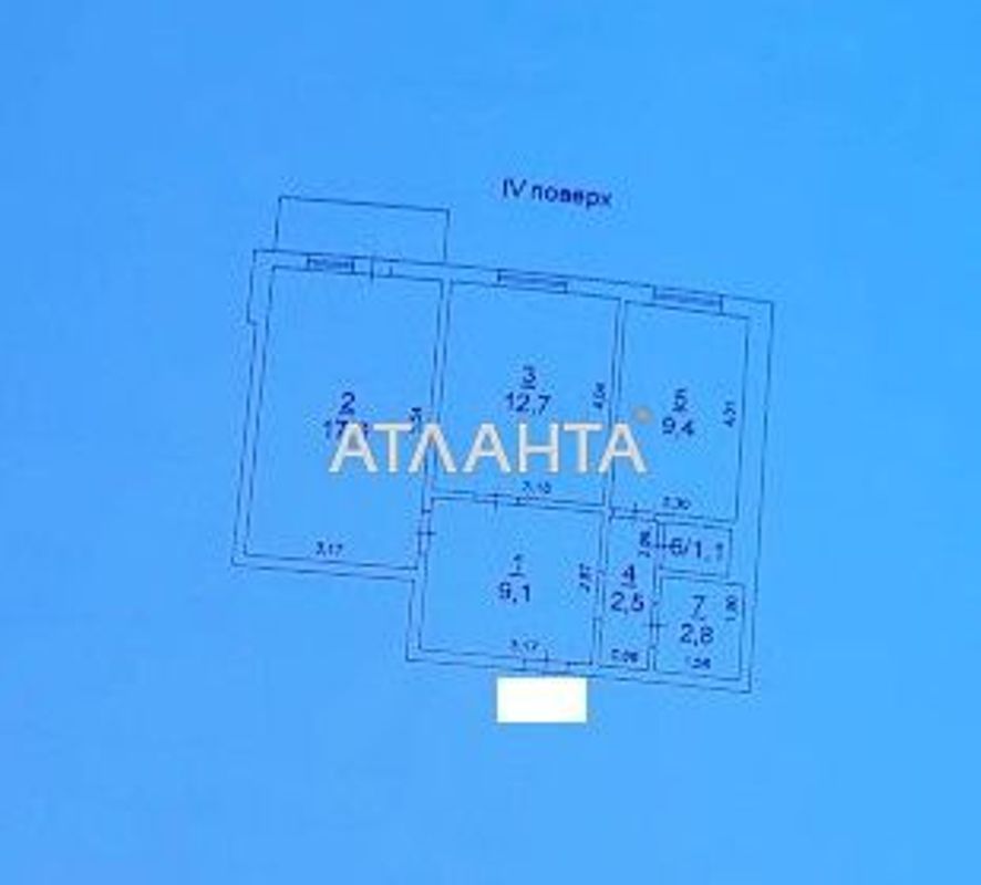 2-rooms apartment apartment by the address st. Chernomorskaya (area 56 m²) - Atlanta.ua - photo 6