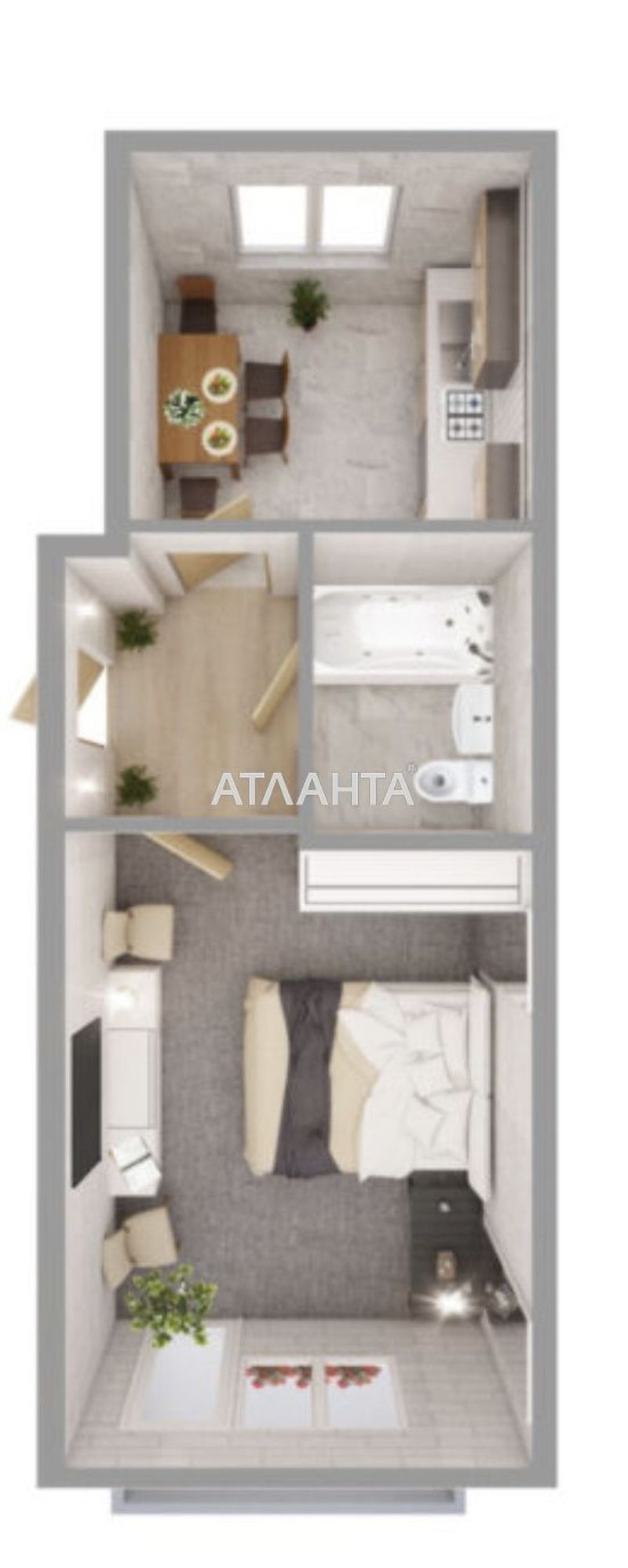 1-room apartment apartment by the address st. Gruzovoy per (area 47 m²) - Atlanta.ua - photo 5