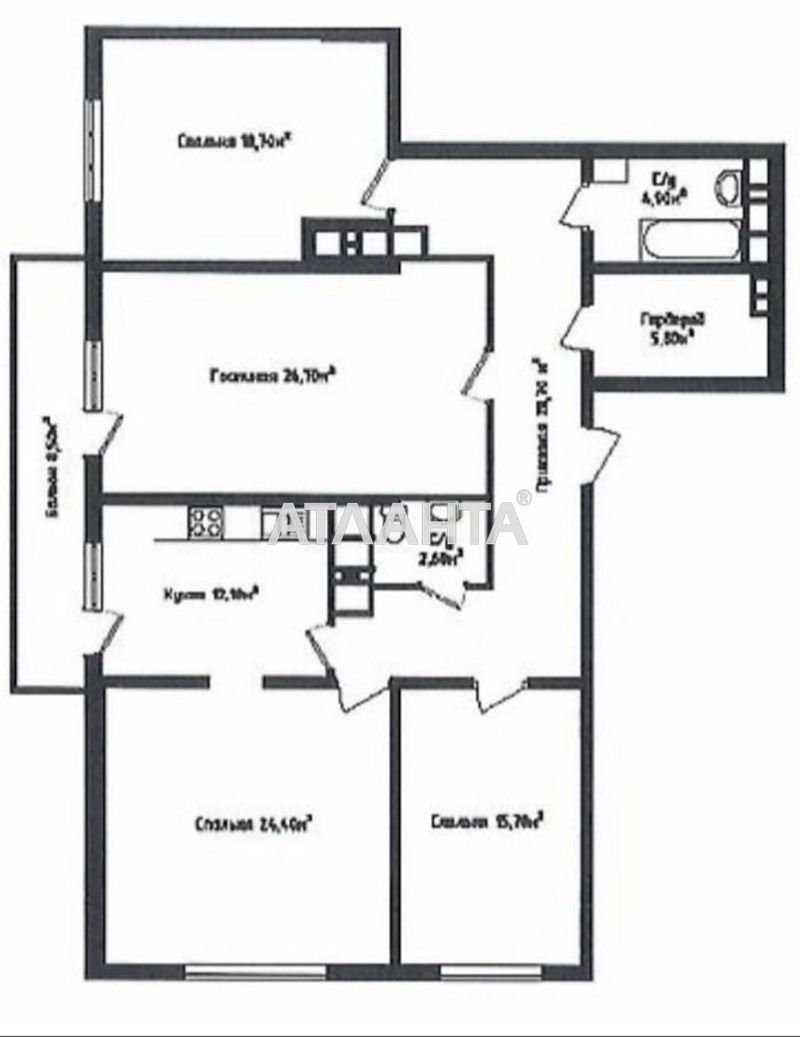 2-кімнатна квартира за адресою вул. Генуезька (площа 72 м²) - Atlanta.ua - фото 5