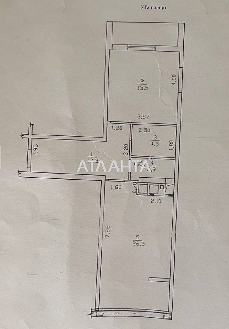 1-room apartment apartment by the address st. Literaturnaya (area 64,4 m²) - Atlanta.ua - photo 14