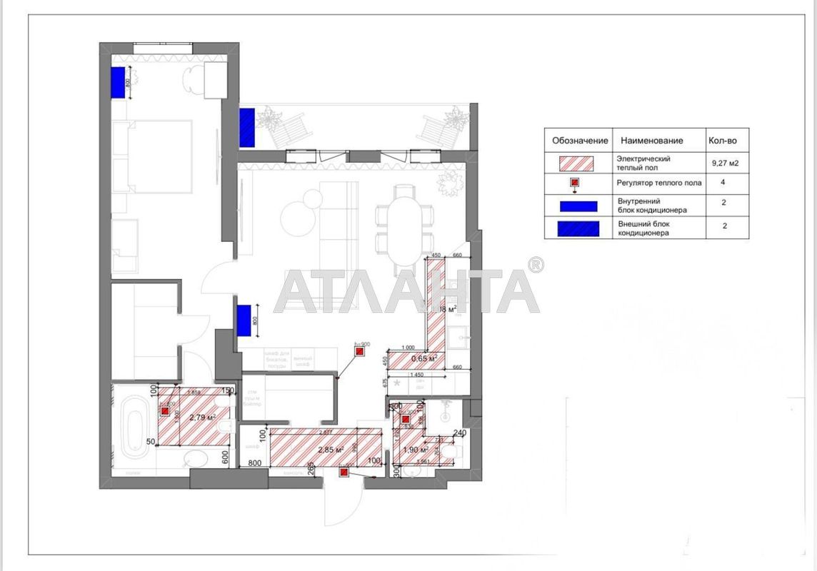 2-кімнатна квартира за адресою вул. Генуезька (площа 86,6 м²) - Atlanta.ua - фото 21