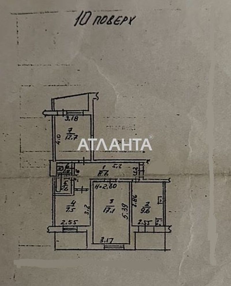 3-комнатная квартира по адресу Небесной Сотни пр. (площадь 63 м²) - Atlanta.ua - фото 10