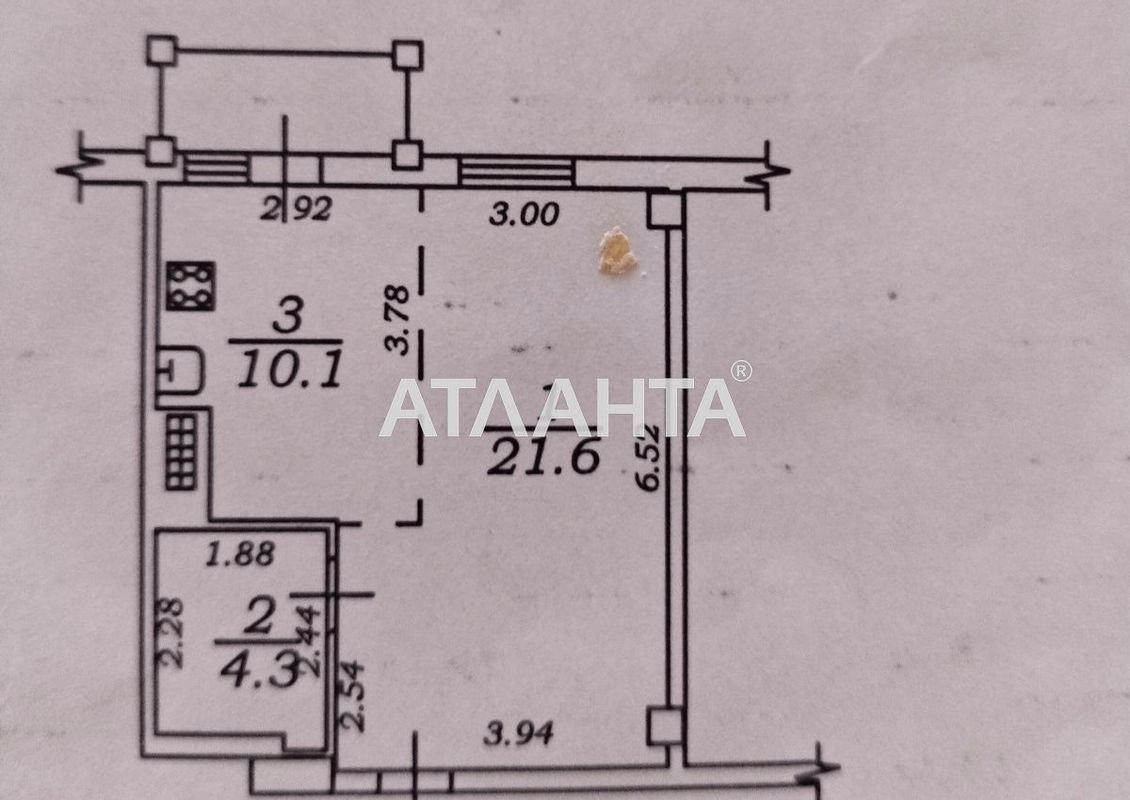 1-room apartment apartment by the address st. Grecheskaya (area 38 m²) - Atlanta.ua - photo 8