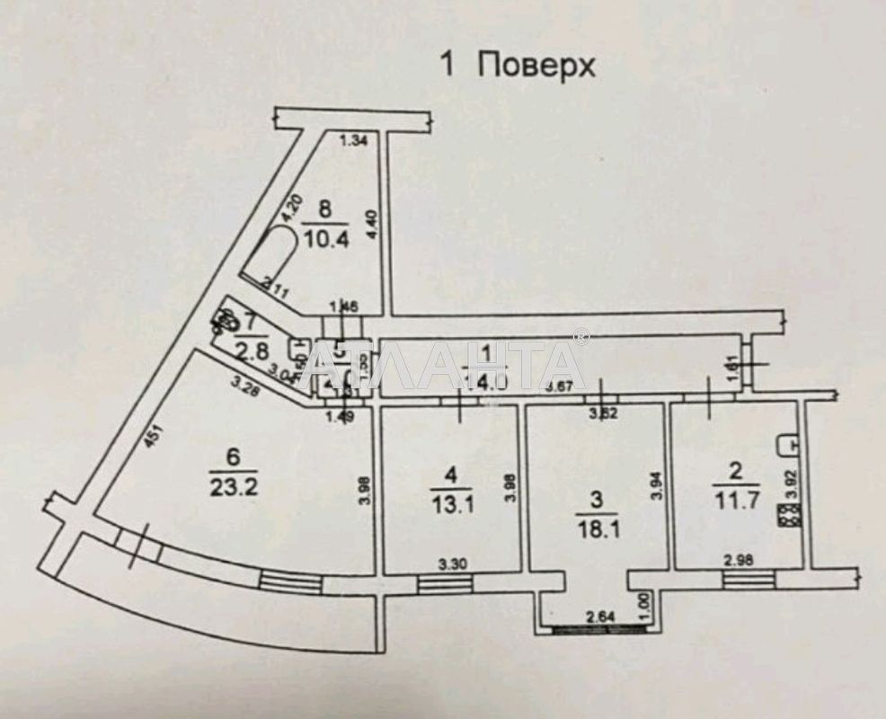 3-кімнатна квартира за адресою вул. Левітана (площа 99 м²) - Atlanta.ua - фото 13