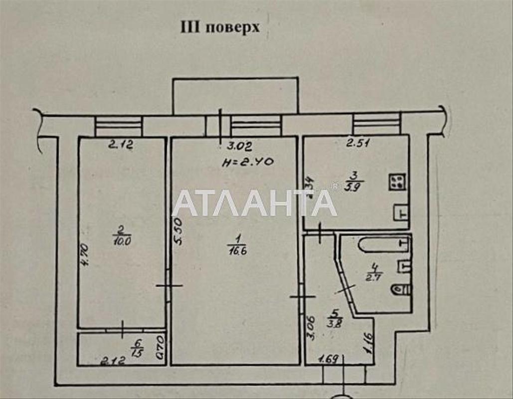 2-rooms apartment apartment by the address st. Chernyakhovskogo (area 43 m²) - Atlanta.ua - photo 6