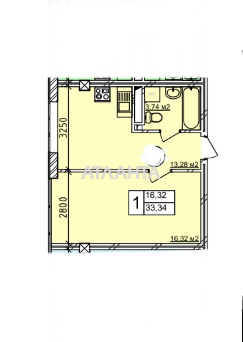 1-комнатная квартира по адресу ул. Гераневая (площадь 34 м²) - Atlanta.ua - фото 8