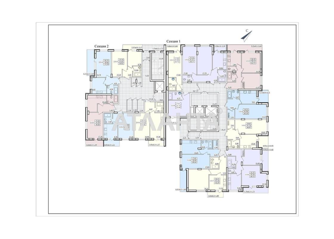 1-комнатная квартира по адресу Ванный пер. (площадь 25,1 м²) - Atlanta.ua - фото 12