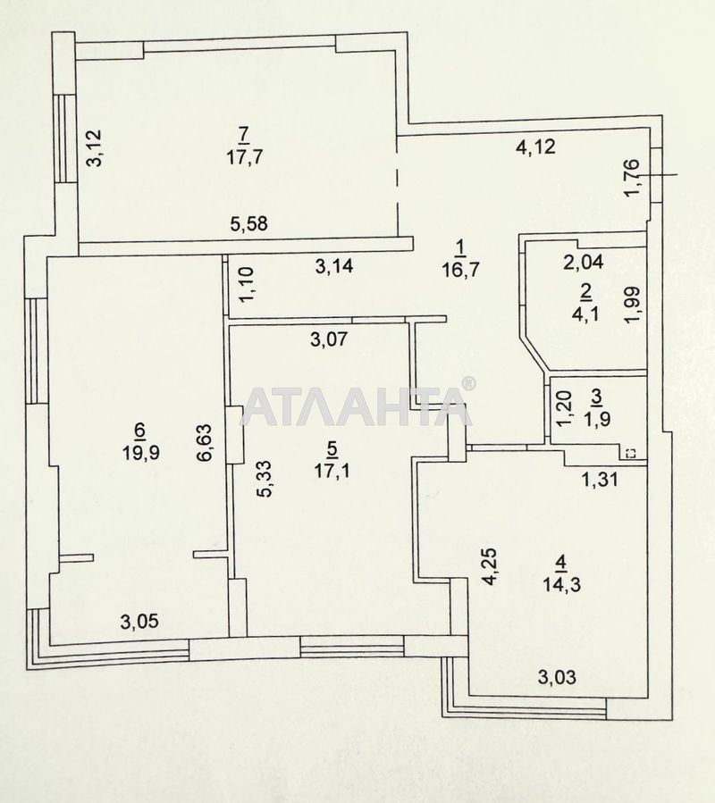 3-rooms apartment apartment by the address st. Bocharova gen (area 91,7 m²) - Atlanta.ua - photo 6