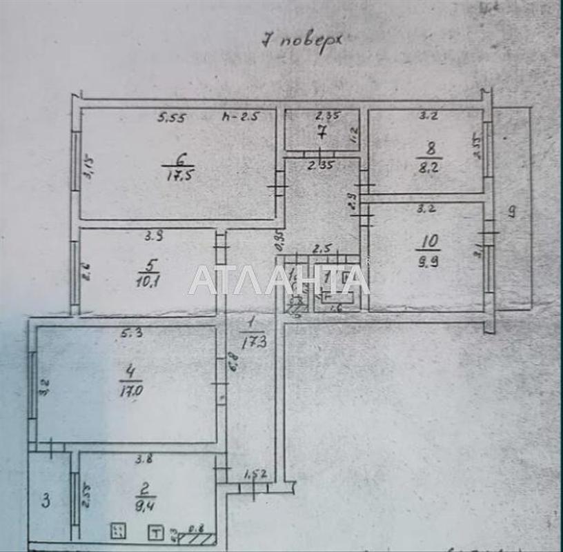 Багатокімнатна квартира за адресою вул. Головківська (площа 100 м²) - Atlanta.ua - фото 10