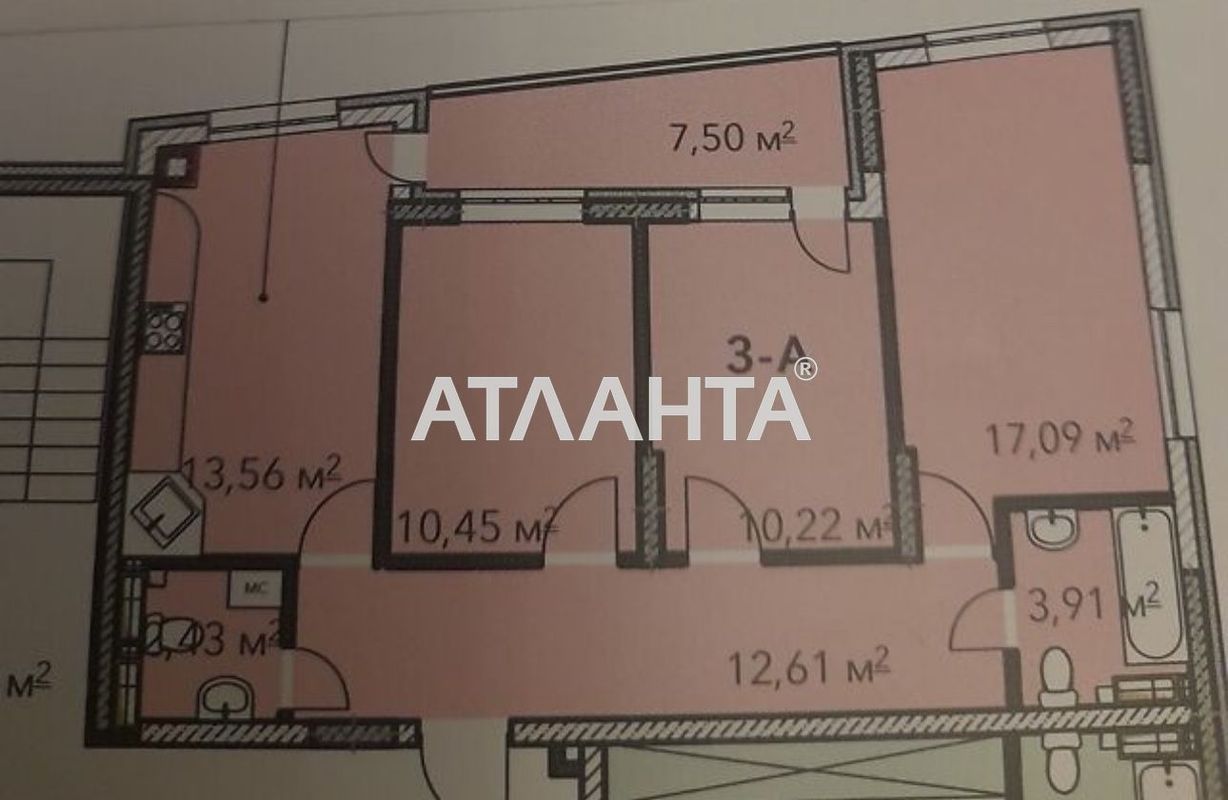 3-кімнатна квартира за адресою вул. Дубищанська (площа 74,2 м²) - Atlanta.ua - фото 16