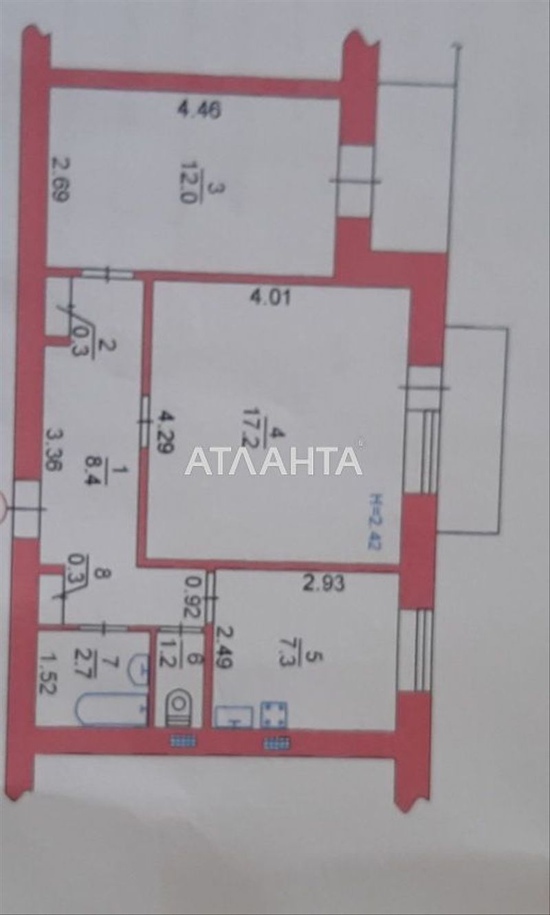 2-rooms apartment apartment by the address st. Mira pr Lenina (area 51 m²) - Atlanta.ua - photo 11