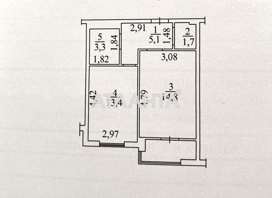 1-комнатная квартира по адресу ул. Спрейса (площадь 42 м²) - Atlanta.ua - фото 11