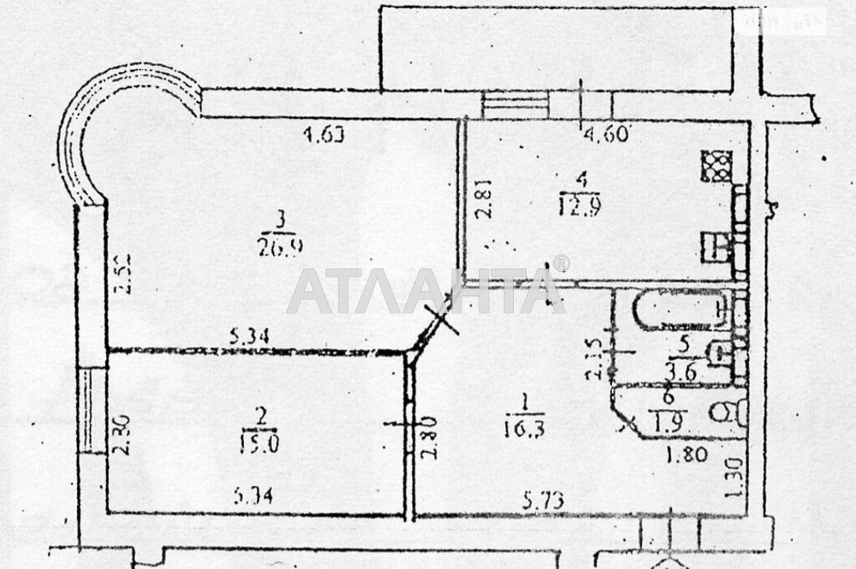 2-кімнатна квартира за адресою вул. Балківська (площа 82,5 м²) - Atlanta.ua - фото 5