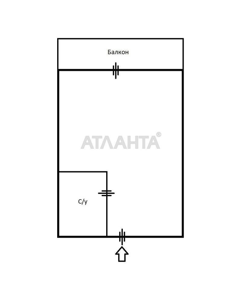 1-комнатная квартира по адресу ул. Бочарова ген. (площадь 24,1 м²) - Atlanta.ua - фото 9