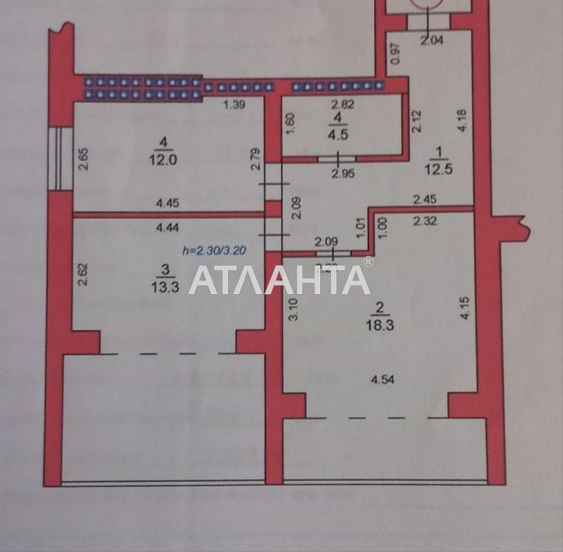 2-rooms apartment apartment by the address st. Naberezhnaya (area 79,9 m²) - Atlanta.ua - photo 2