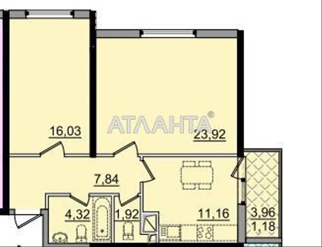 2-комнатная квартира по адресу ул. Сахарова (площадь 66 м²) - фото 2 2-комнатная квартира по адресу ул. Сахарова (площадь 66 м²) - Atlanta.ua - фото 2