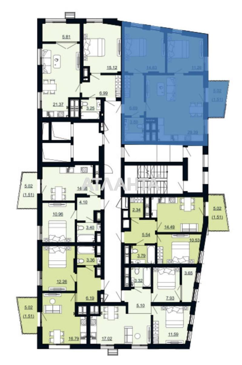 2-комнатная квартира по адресу ул. Щурата В. Ул (площадь 67,4 м²) - фото 10 2-комнатная квартира по адресу ул. Щурата В. Ул (площадь 67,4 м²) - Atlanta.ua - фото 10